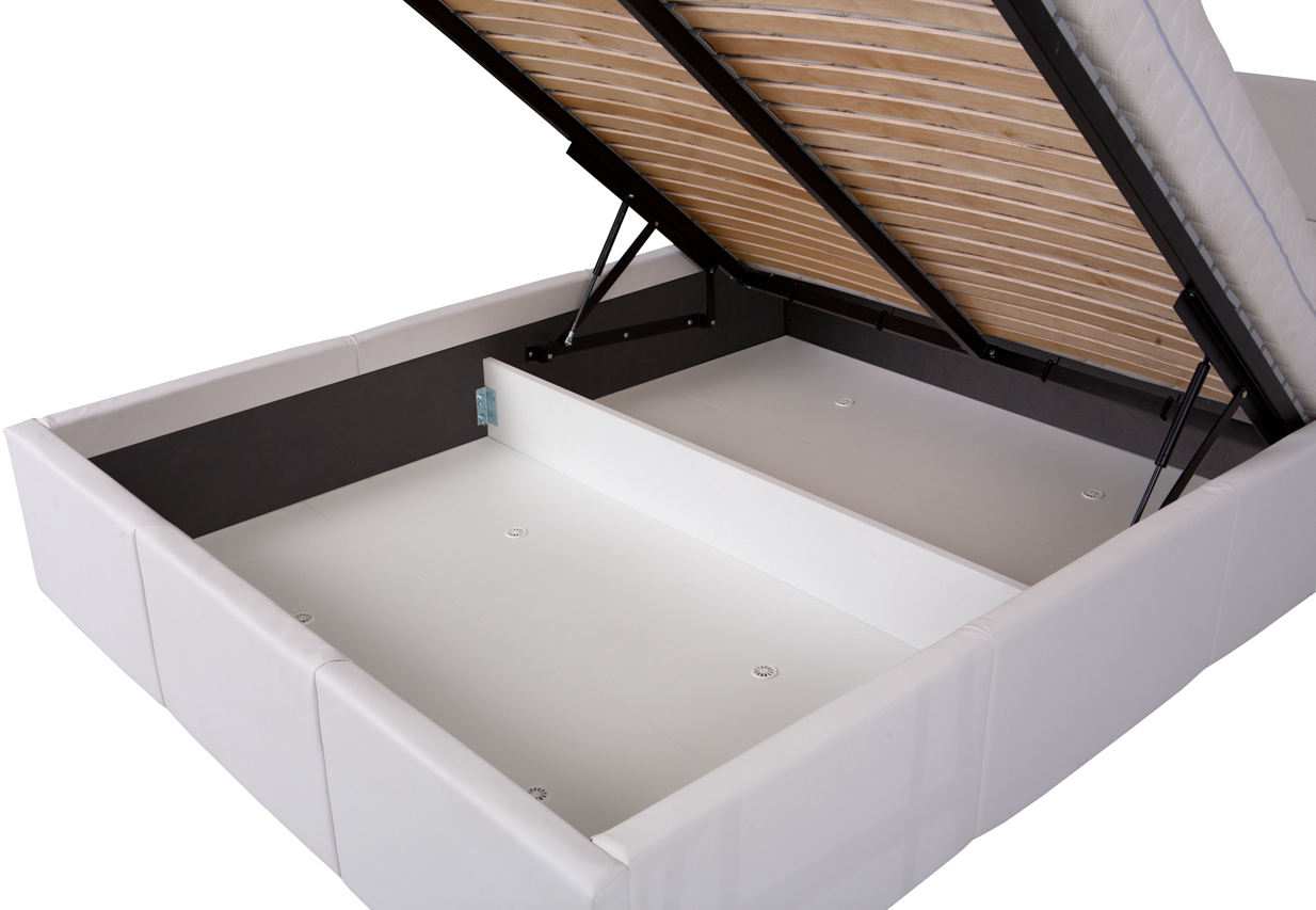 Sypialnia CALABRIA 13 biały / biały połysk - obrazek 5