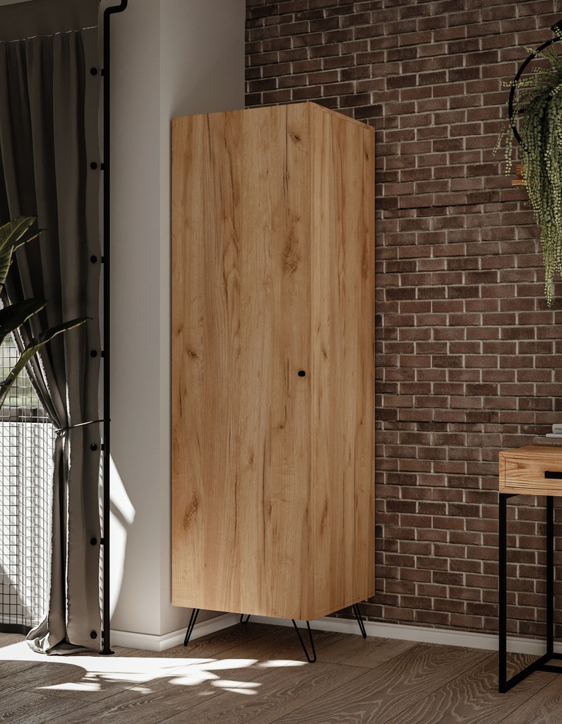 Szafa RIMMI dąb craft złoty styl loft