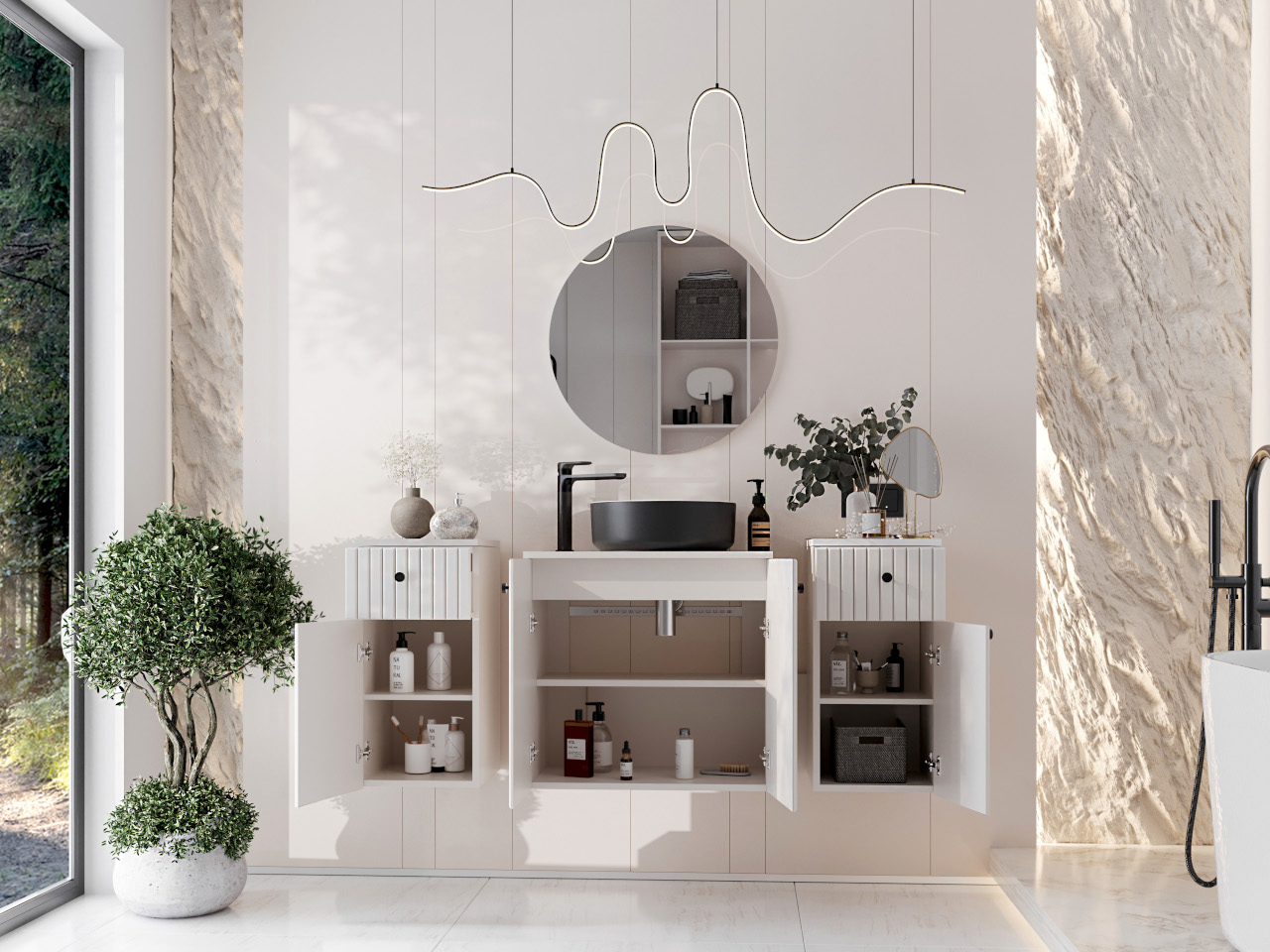 Meble do łazienki ASTO MAX białe - obrazek 6