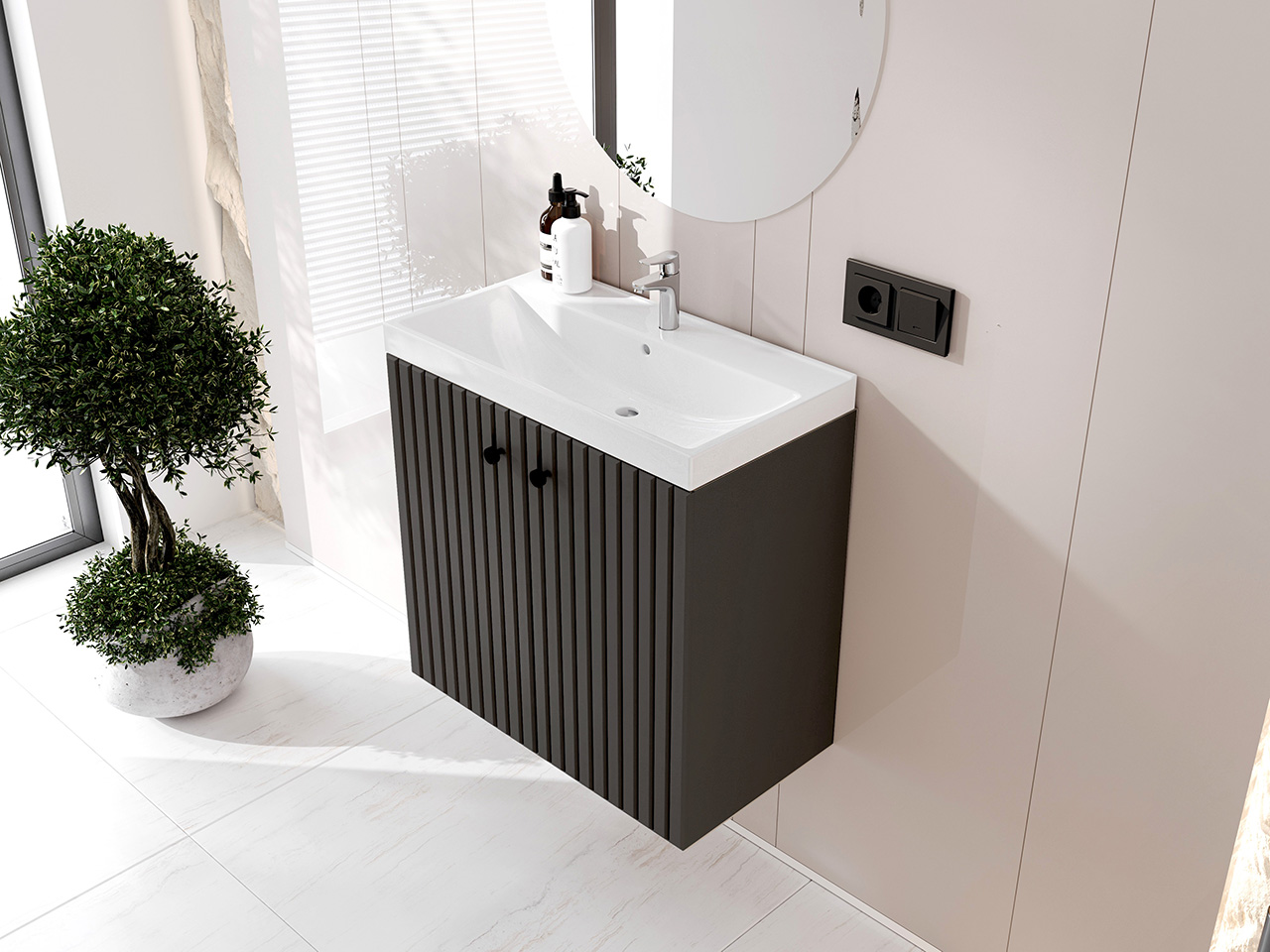 Meble do łazienki ASTO MINI czarny - obrazek 7