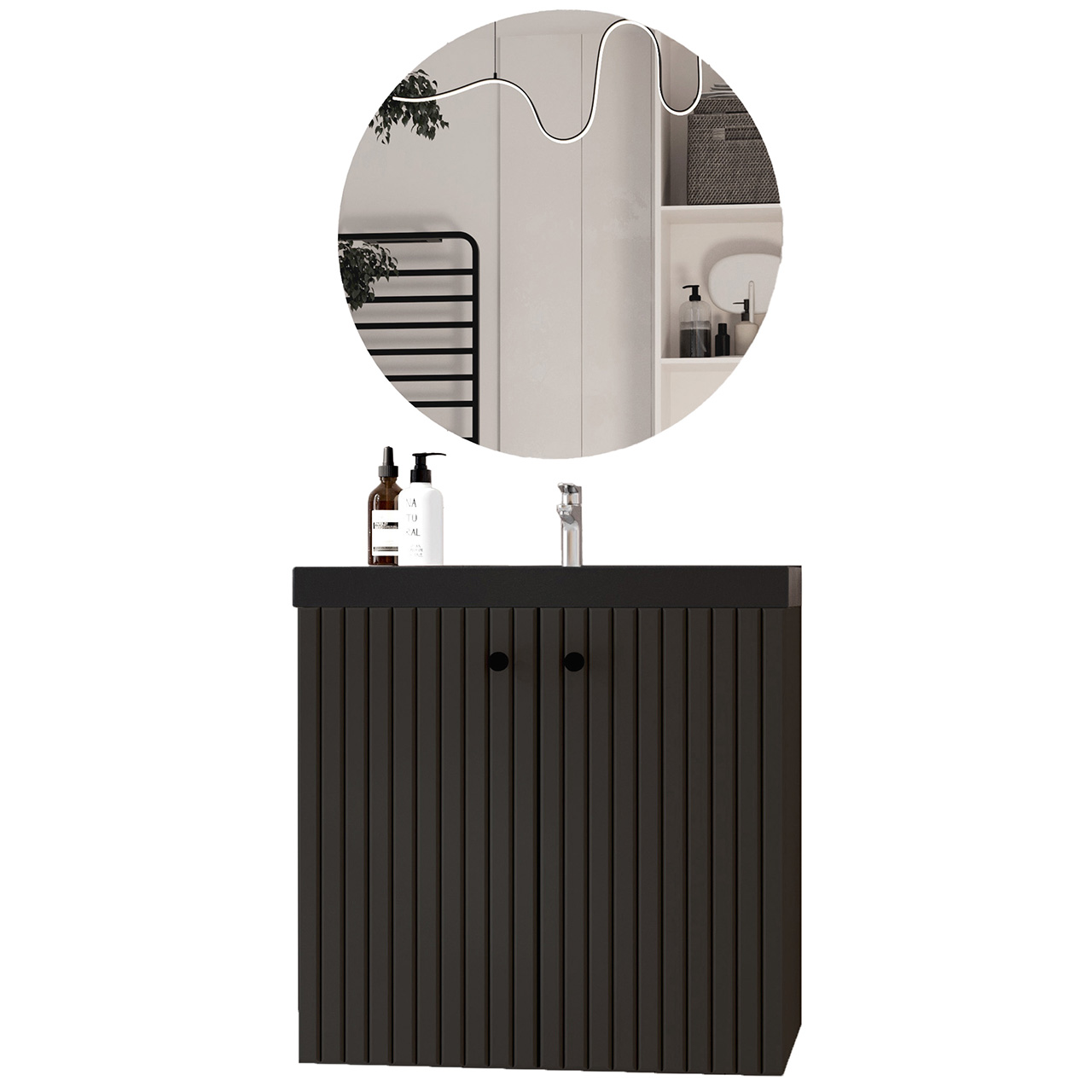 Meble do łazienki ASTO MINI czarny - obrazek 9