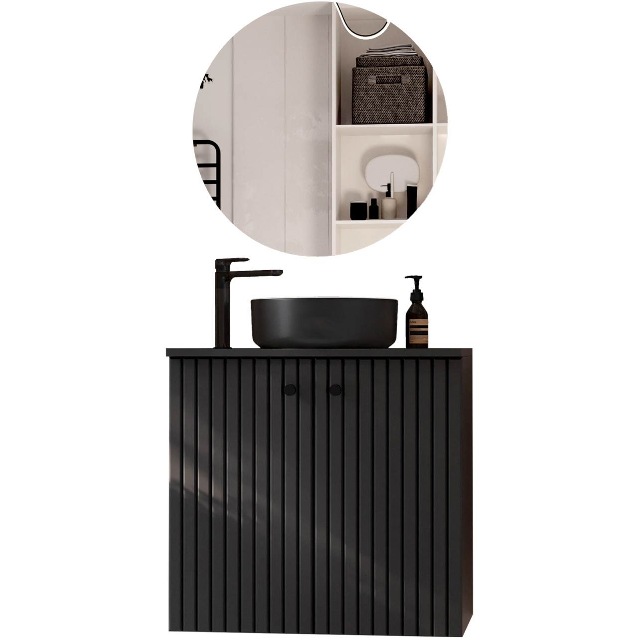 Meble do łazienki ASTO MINI czarny - obrazek 4