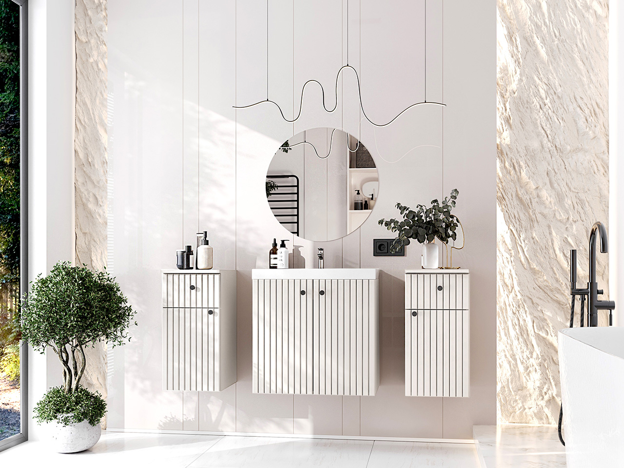 Meble do łazienki ASTO MAX białe - obrazek 2