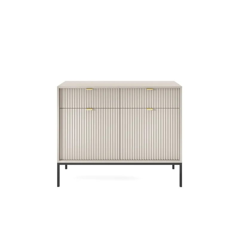 Kaszmirowa komoda Nova KSZ-104 czarny stelaż – elegancja i funkcjonalność - obrazek 4