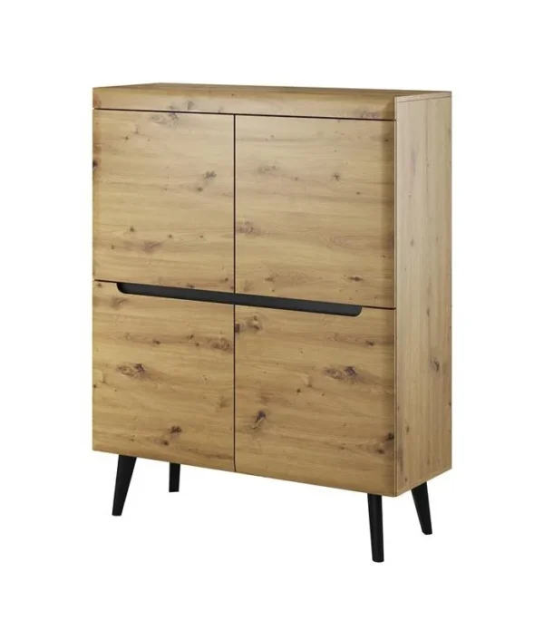 Komoda Nordi NK107 dąb artisan / czarny