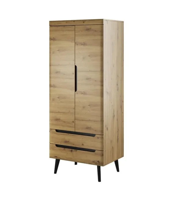 Szafa NORDI NSZ80 dąb artisan / czarny