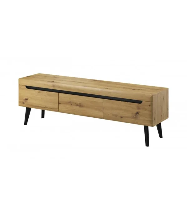 Szafka Nordi RTV160 dąb artisan / czarny