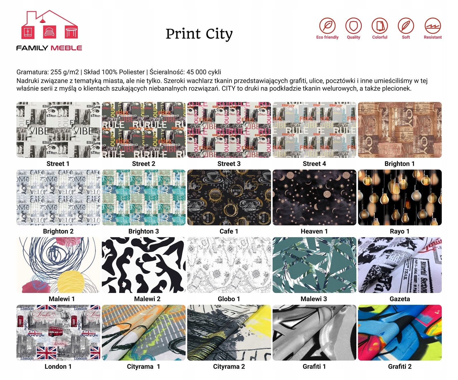 Fotel uszak ARI PRINT skandynawski Family Meble liście monstera tropik - obrazek 12