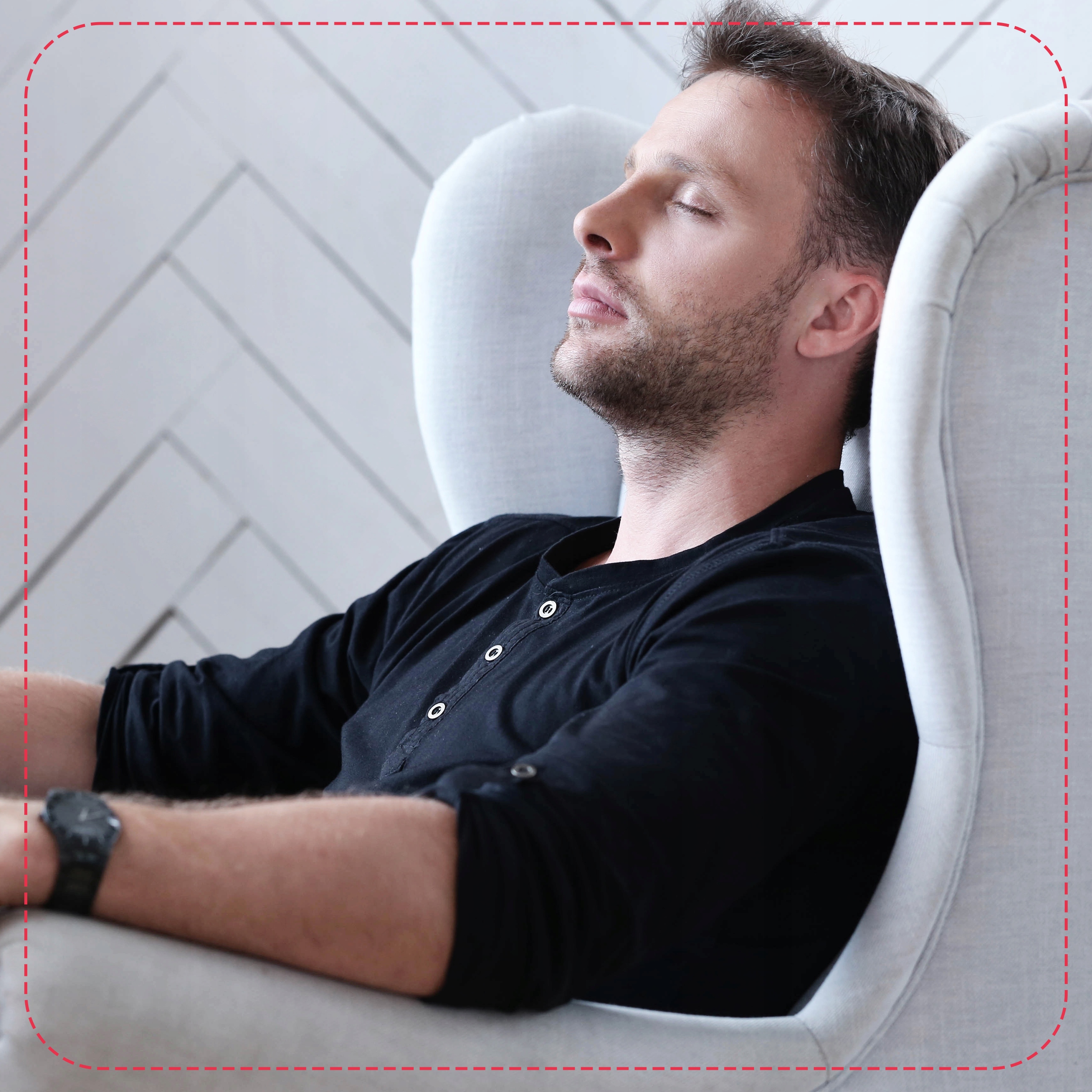 Fotel uszak Diana skandynawski Family Meble miedziany miły w dotyku rudy - obrazek 8