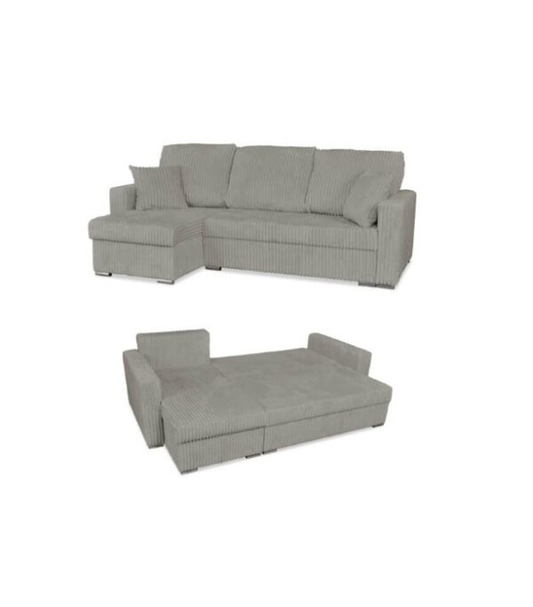 Narożnik Rene rozkładany z funkcją spania Family Meble sztruks różne kolory