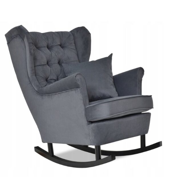 Fotel uszak Gaja bujany skandynawski Family Meble odcienie szarości