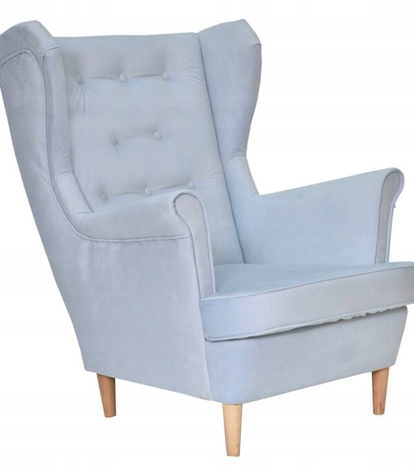 Fotel uszak Diana skandynawski Family Meble niebieski
