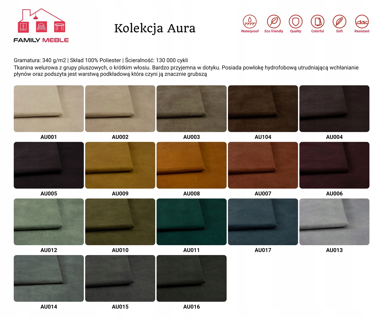 Fotel uszak ARI skandynawski Family Meble bordowy welur WATER PROOF - obrazek 15