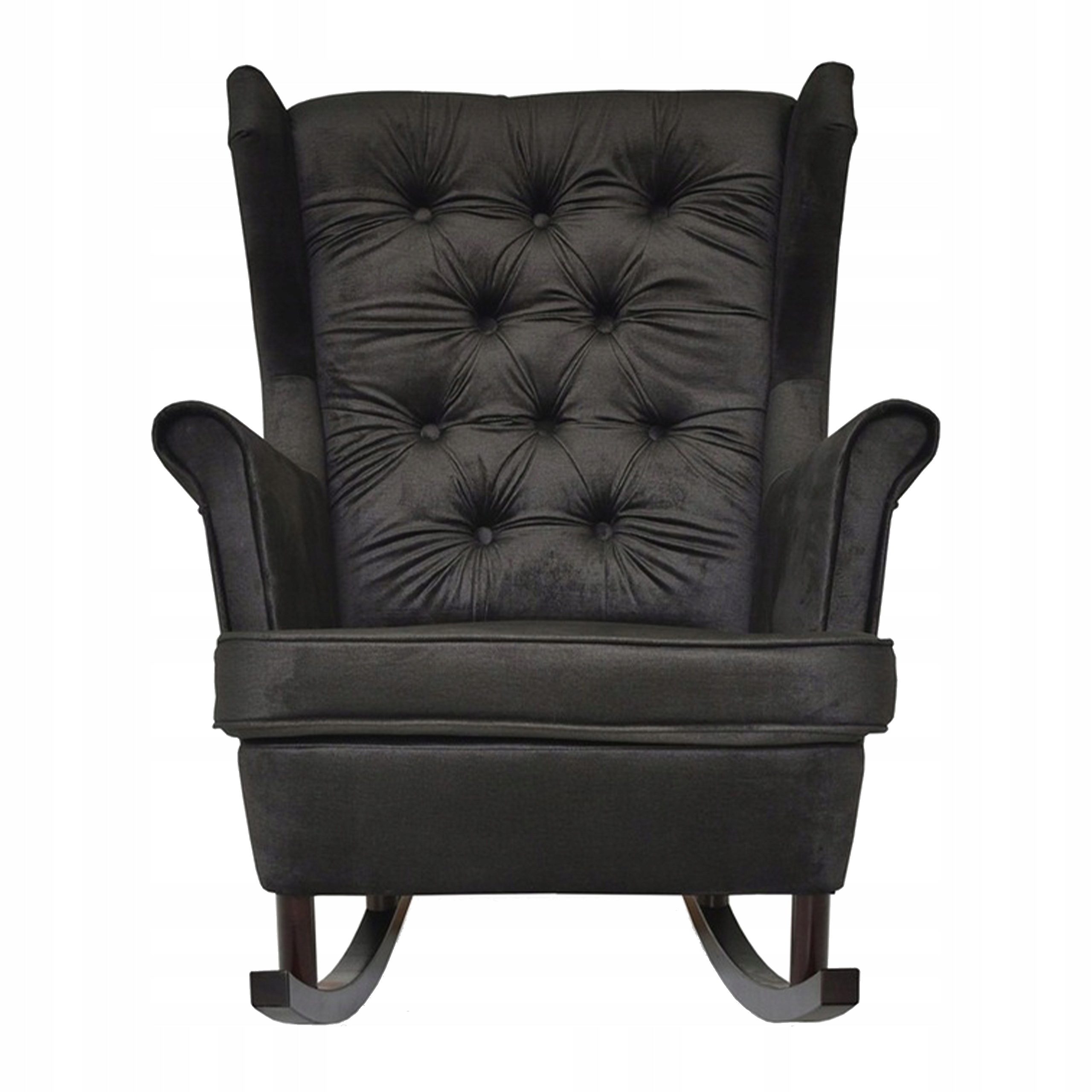 Fotel uszak bujany skandynawski Gaja Family Meble czarna oliwka - obrazek 2