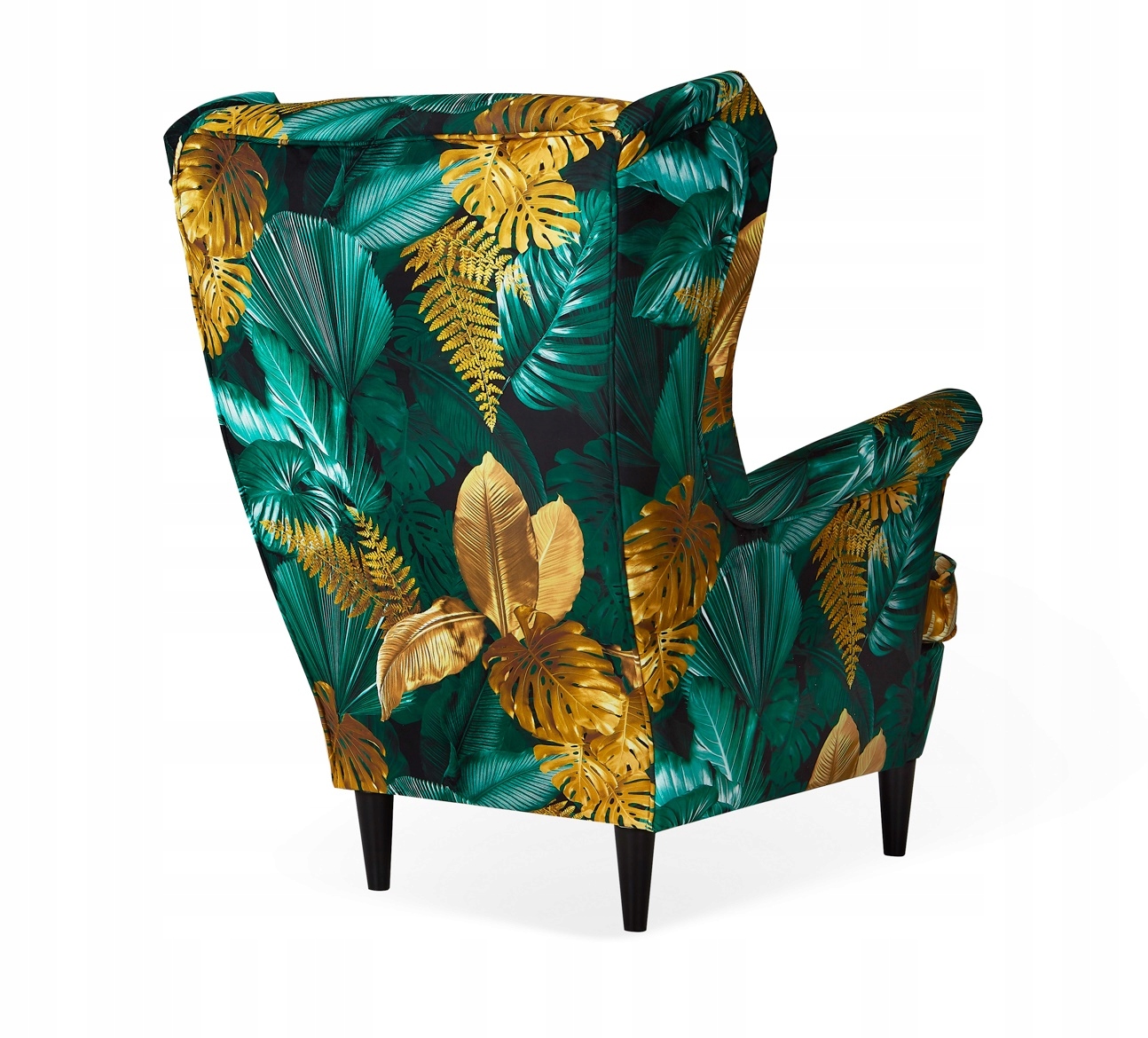 Fotel uszak ARI PRINT skandynawski Family Meble liście monstera tropik - obrazek 3