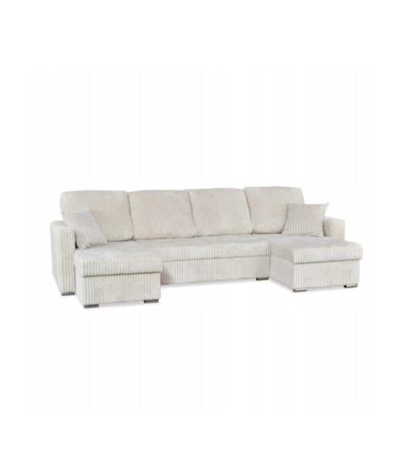 Narożnik Rene BIG rozkładany funkcja spania Family Meble sztruks 6 wersji kolorystycznych