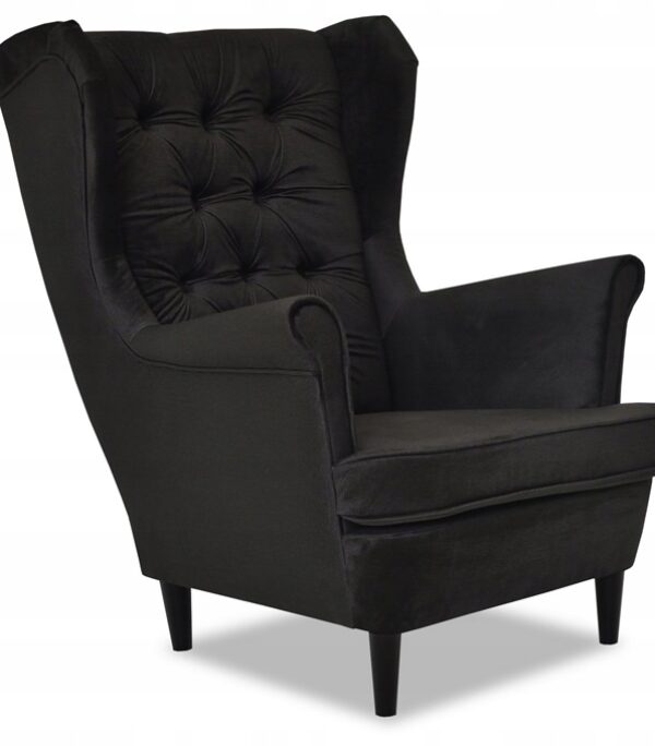 Fotel uszak Gaja skandynawski Family Meble CIEMNY GRAFIT