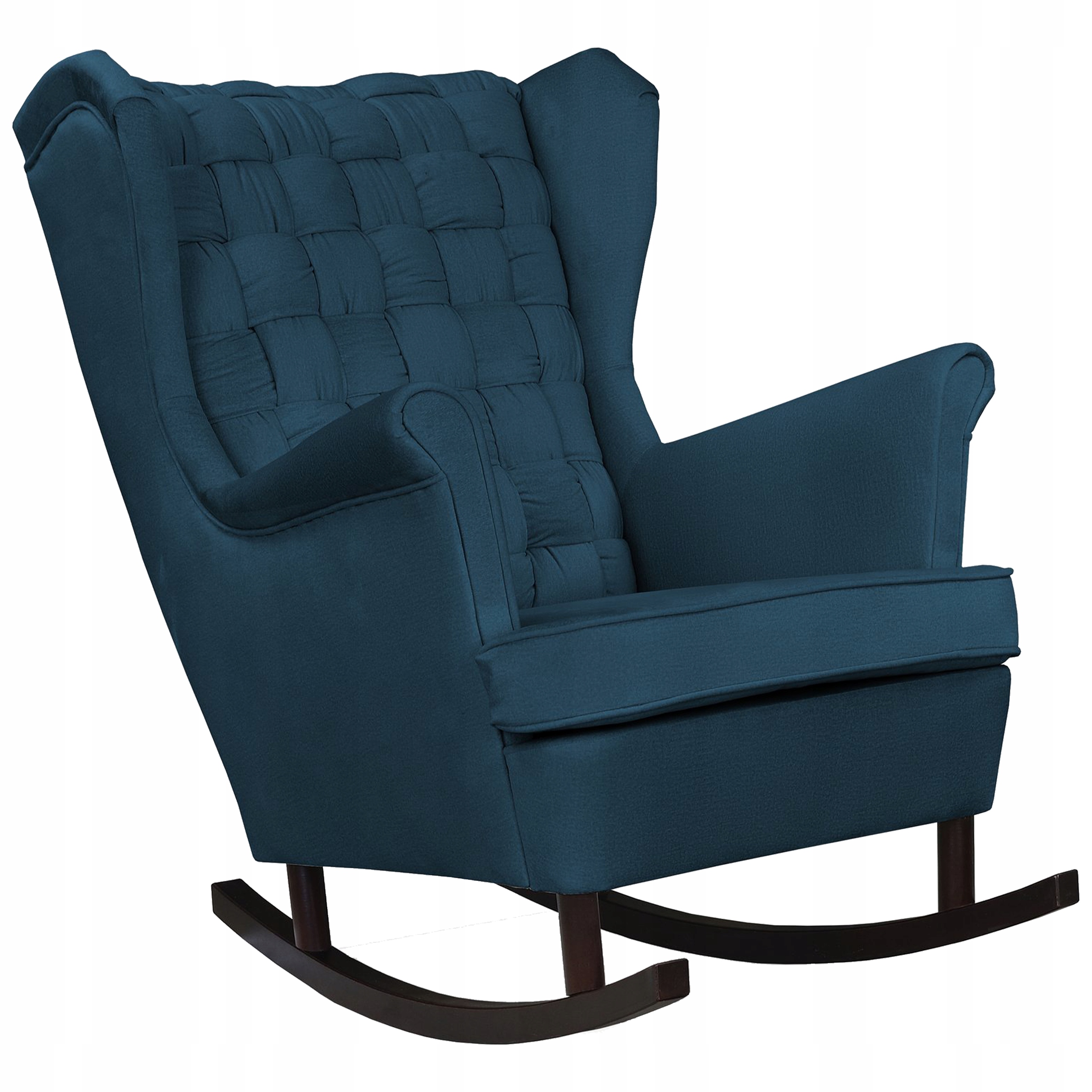 Fotel uszak Carol bujany skandynawski Family Meble GRANATOWY niebieski