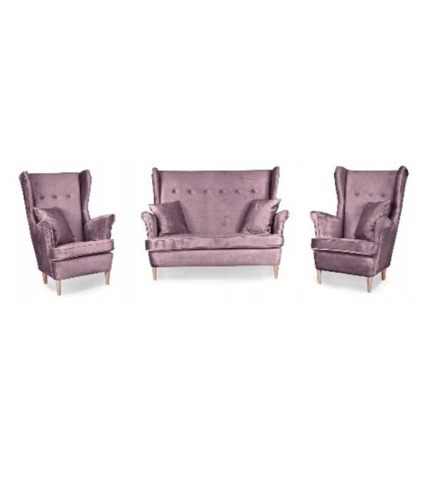 Zestaw wypoczynkowy mebli uszak ARI sofa fotele skandynawskie Family Meble