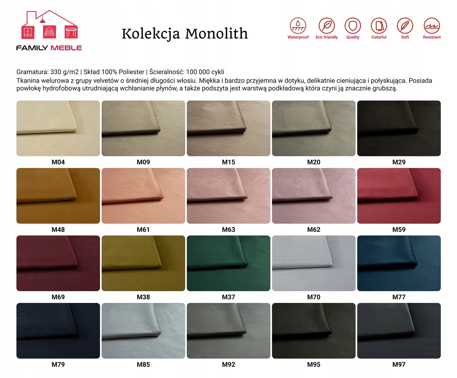 Zestaw wypoczynkowy mebli uszak Diana sofa fotele pufy Family Meble komplet - obrazek 12