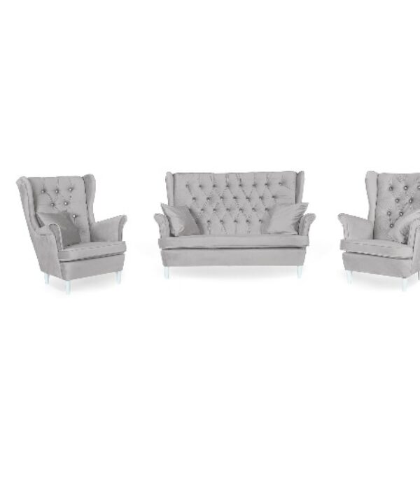 Zestaw wypoczynkowy mebli uszak Gaja sofa fotele skandynawskie Family Meble