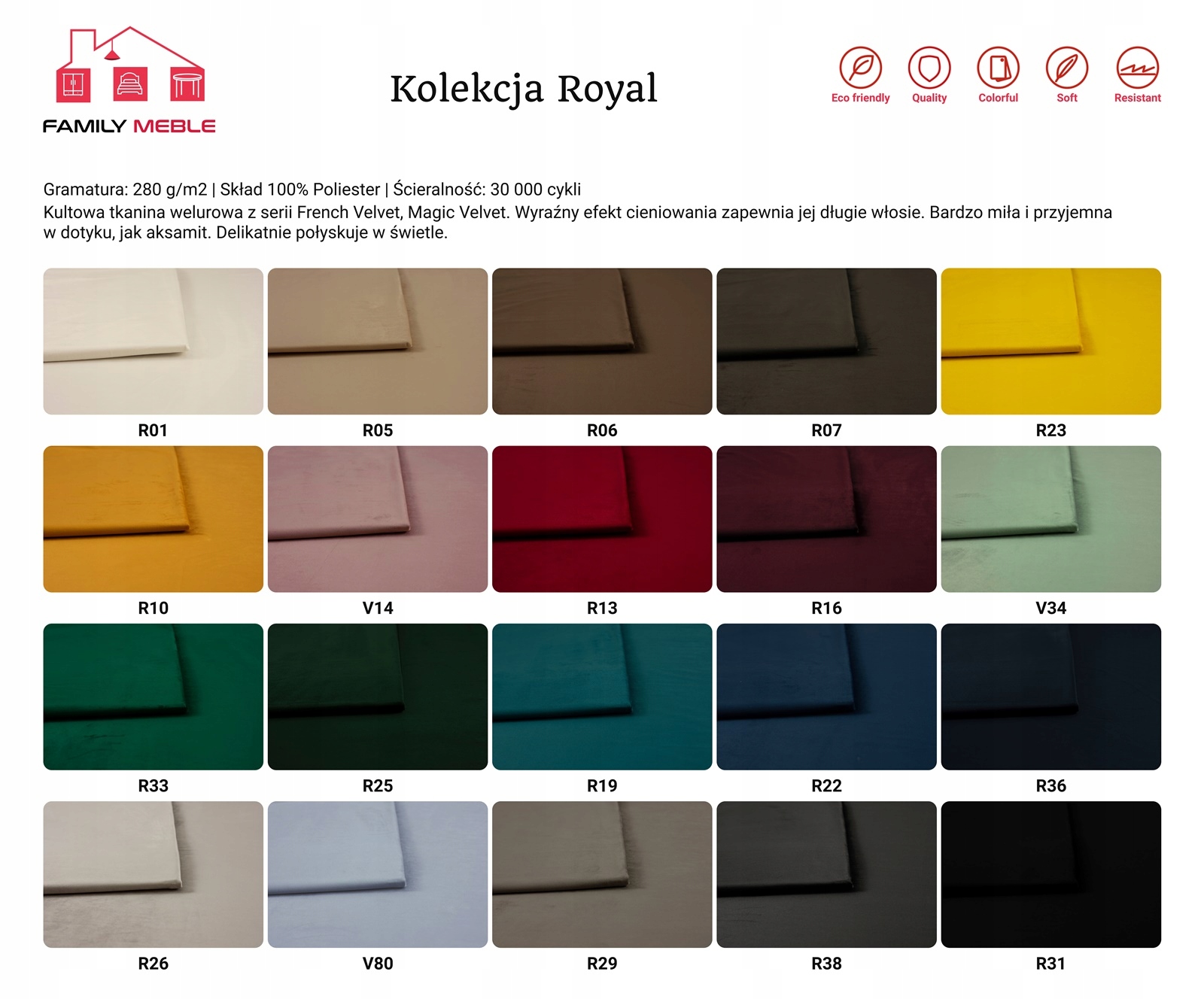 Zestaw wypoczynkowy mebli uszak Diana sofa fotele pufy Family Meble komplet - obrazek 14