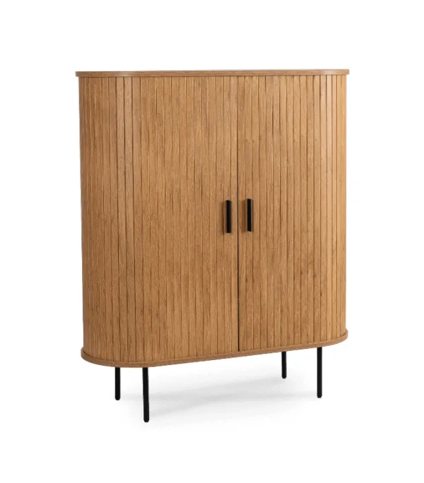 Komoda Dwudrzwiowa Rozsuwana 100 cm TRISH Dąb