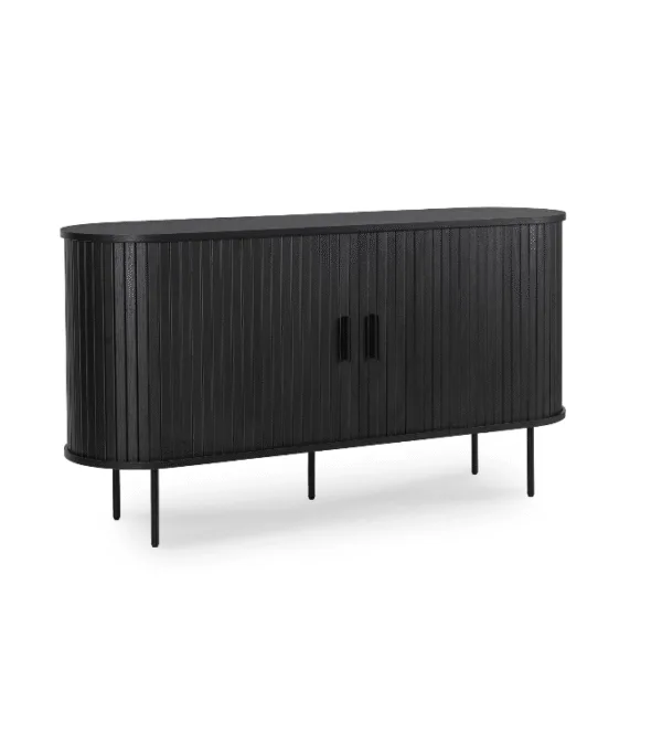 Komoda Dwudrzwiowa Rozsuwana TRISH 140 Czarna