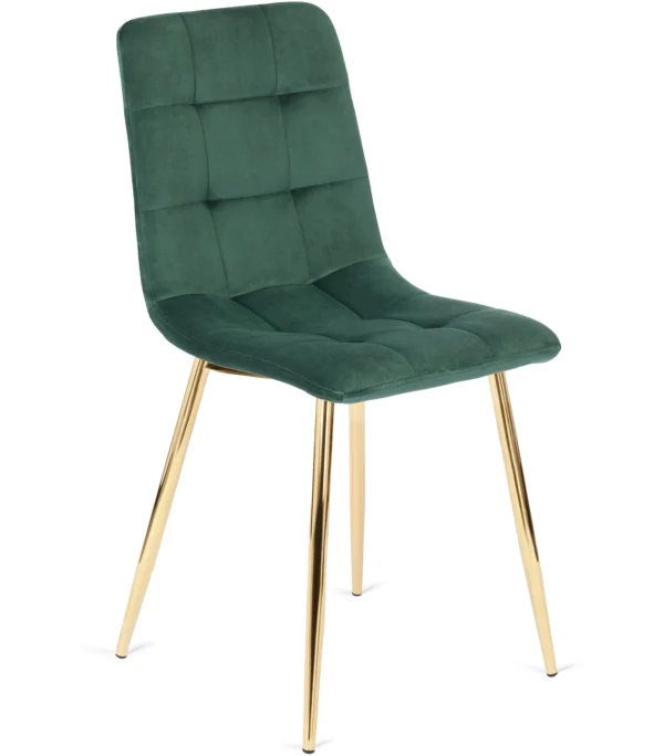 Krzesło YORK Zielone Welurowe