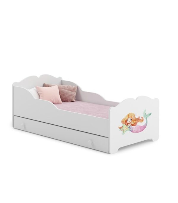 Łóżko dziecięce pojedyncze ANNA 140×70 z szufladą – Syrenka