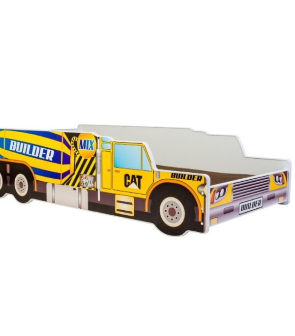 Łóżko dziecięce auto 140×70 – Betoniarka