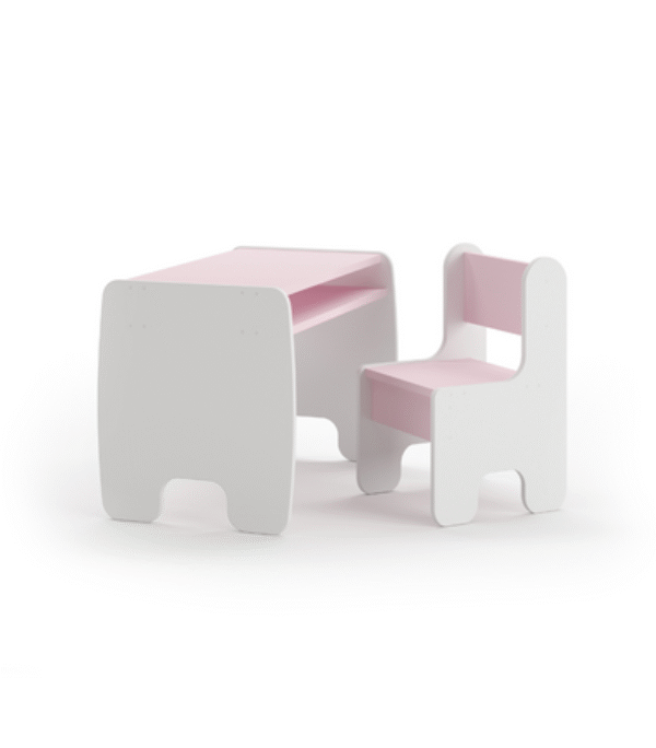 Zestaw dziecięcy TIMI stolik i krzesełko – kolor biały/różowy