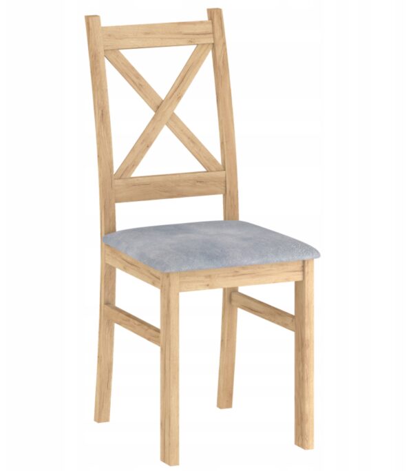 Krzesło CARLO dąb złoty craft (siedzisko szare Forever 65)