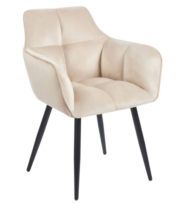 Krzesło K40-FX velvet beżowe