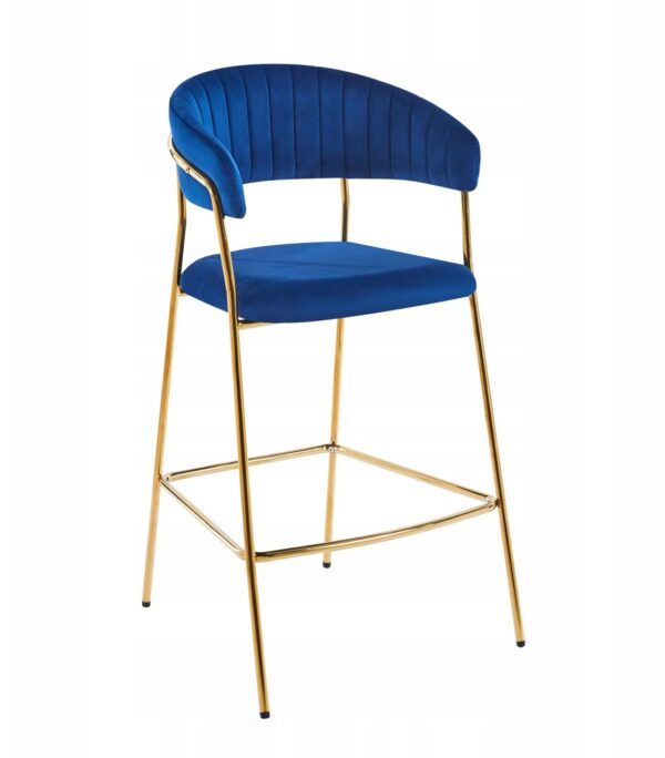 Hoker H3-FX velvet niebieski (stelaż złoty)