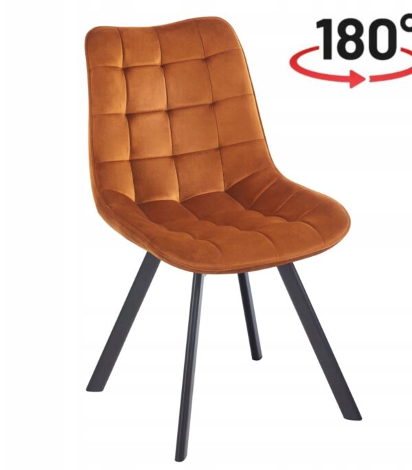 Krzesło obrotowe KO265-FX velvet cynamonowe