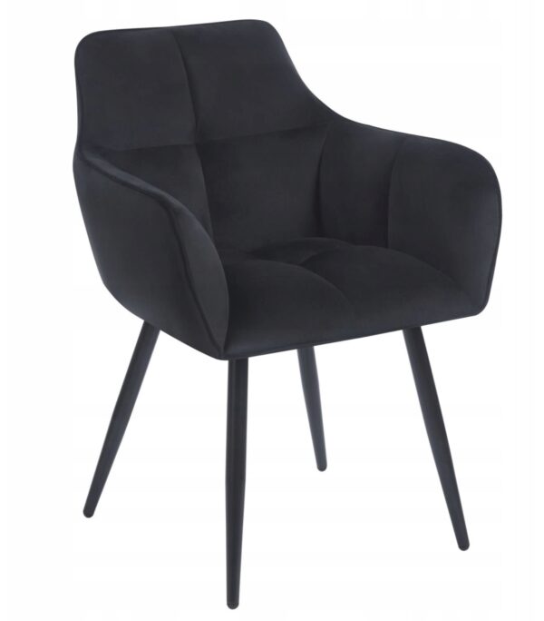 Krzesło K40-FX velvet czarne