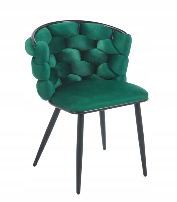 Krzesło K47-FX (B) velvet zielone