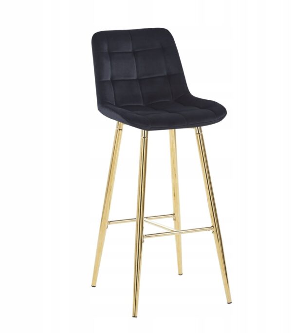 Hoker H2-FX velvet czarny (stelaż złoty)