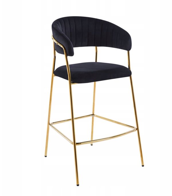 Hoker H3-FX velvet czarny (stelaż złoty)