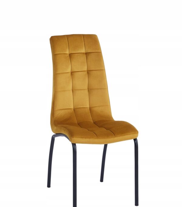 Krzesło DC2-092V (B) velvet curry (czarny stelaż)