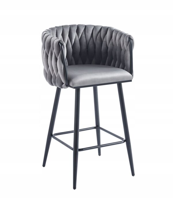 Hoker H7-FX velvet szary (stelaż czarny)