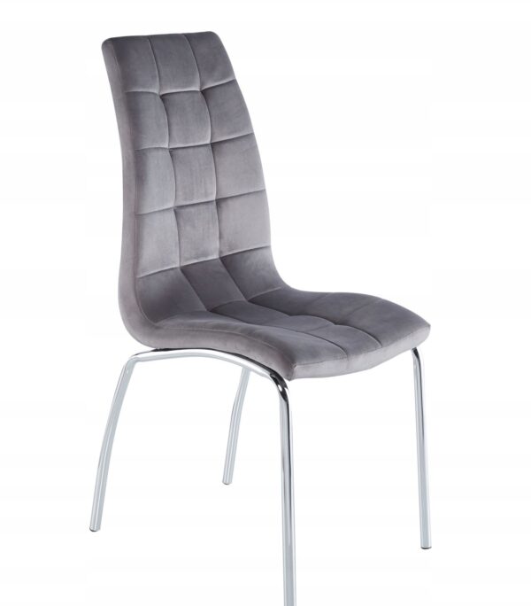 Krzesło DC2-092V velvet szare