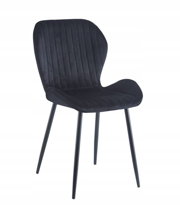 Krzesło K1-FX velvet czarne