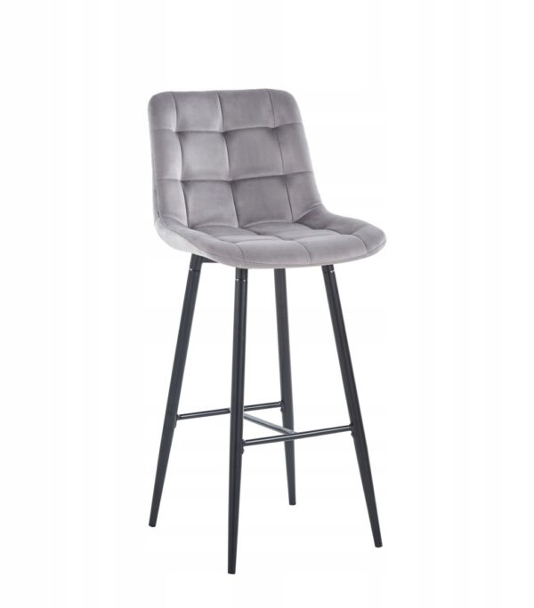 Hoker H2-FX velvet szary (stelaż czarny)