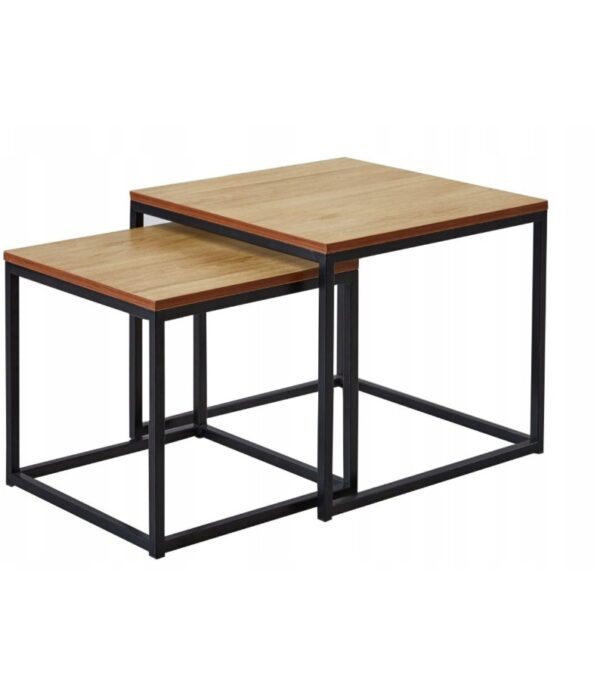 Zestaw stolików kawowych ZY-07 dąb natularny