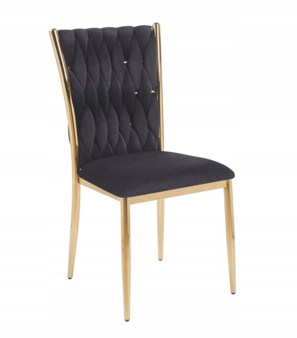Krzesło K37-FX (G) velvet czarne