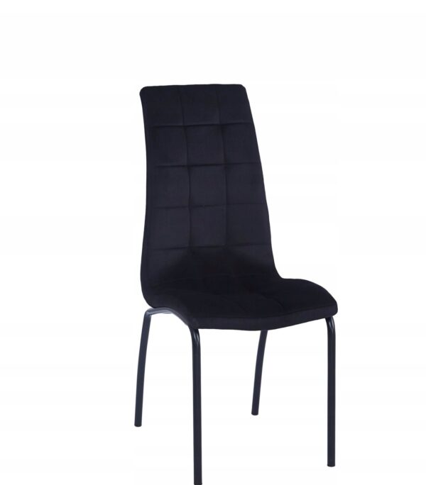 Krzesło DC2-092V (B) velvet czarne (czarny stelaż)