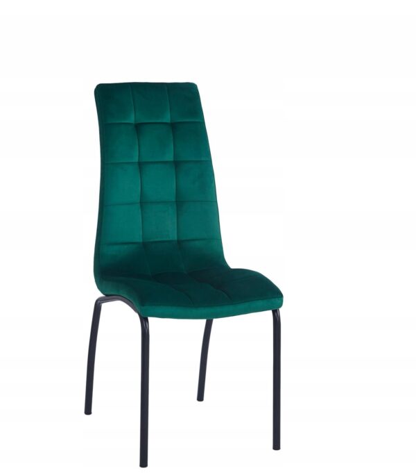Krzesło DC2-092V (B) velvet zielone (czarny stelaż)