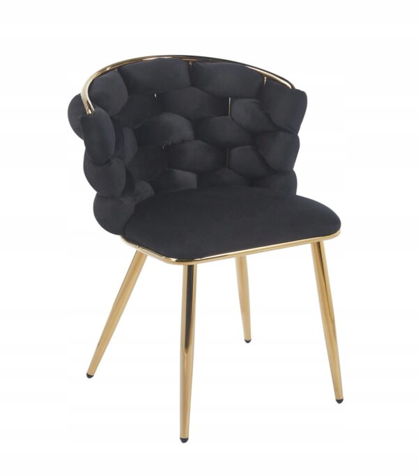 Krzesło K47-FX (G) velvet czarne